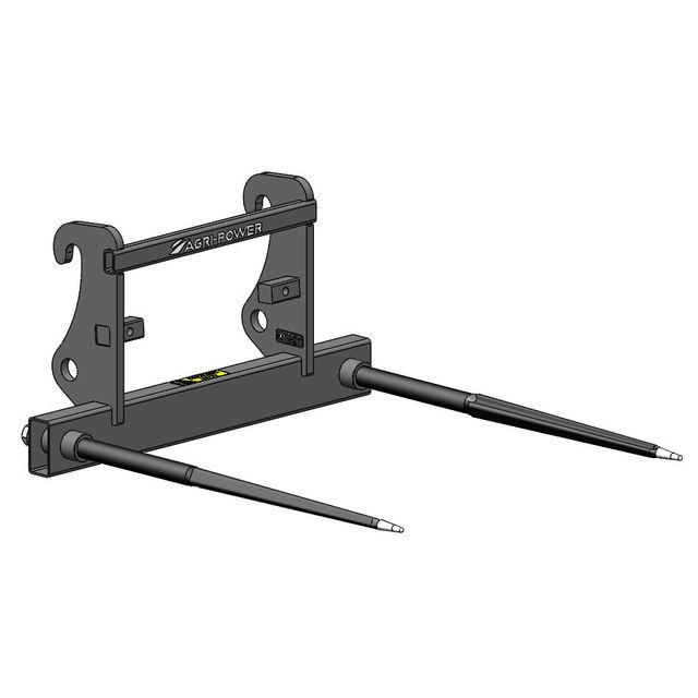 Pic'balle Attelage JCB Compact avec 2 Dents 1100X42 CL Gris référence fournisseur 413697